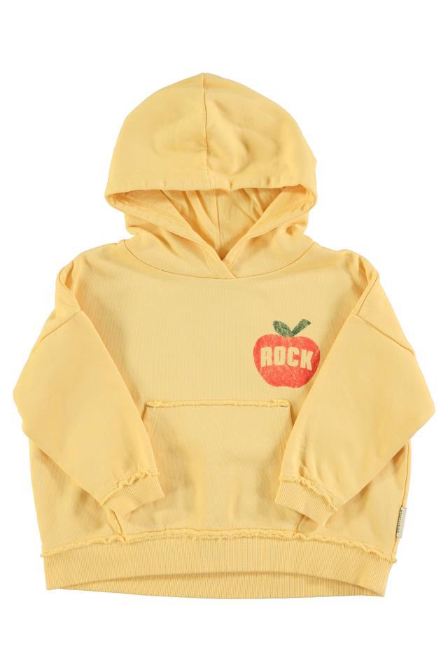 PIU HOODIE YELLOW W ON STAGE PRINT
