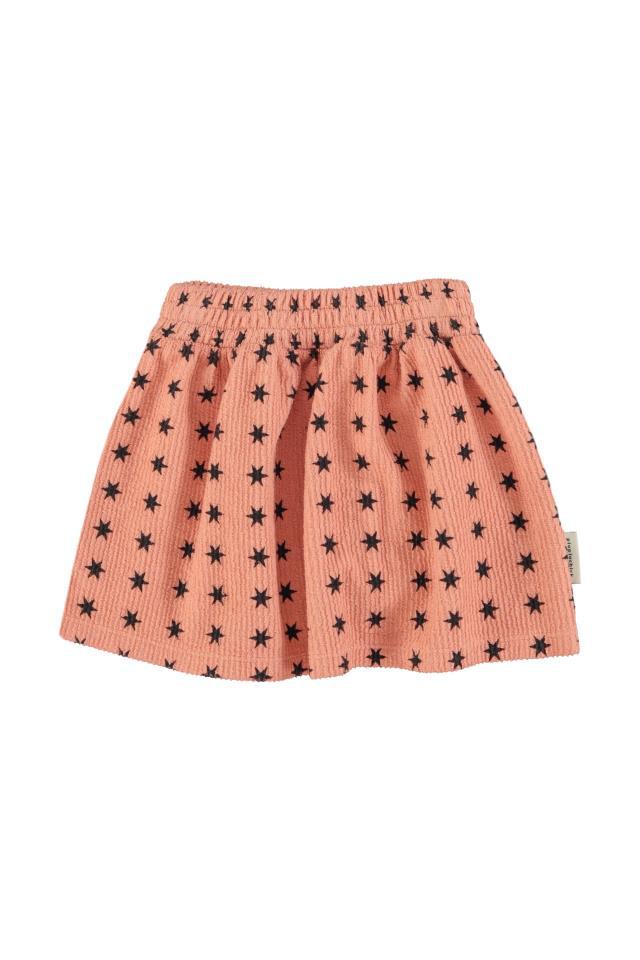 PIU SHORT SKIRT PINK W BLACK STARS