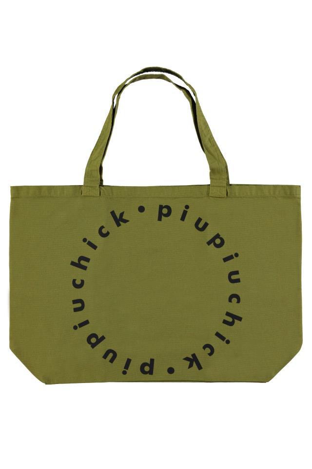 PIU XL LOGO BAG OLIVE GREEN