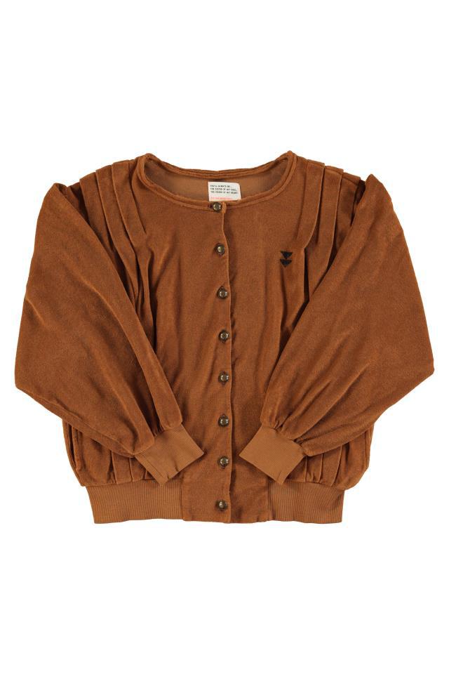 SISTERS FITTED CARDIGAN BROWN
