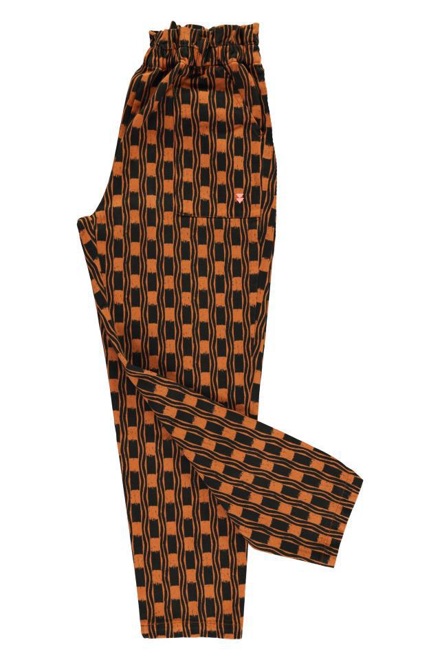 SISTERS TROUSERS BROWN&BLACK SQUARES