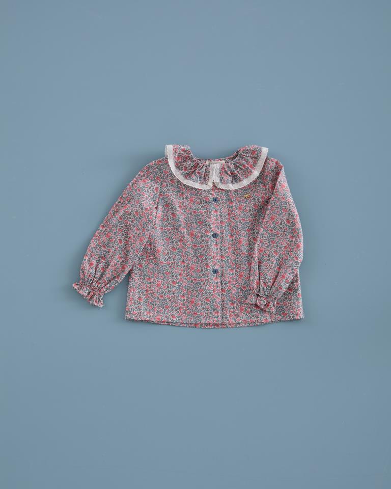 MC CAMISA CUELLO VOLANTE LIBERTY MINI CLARISSA