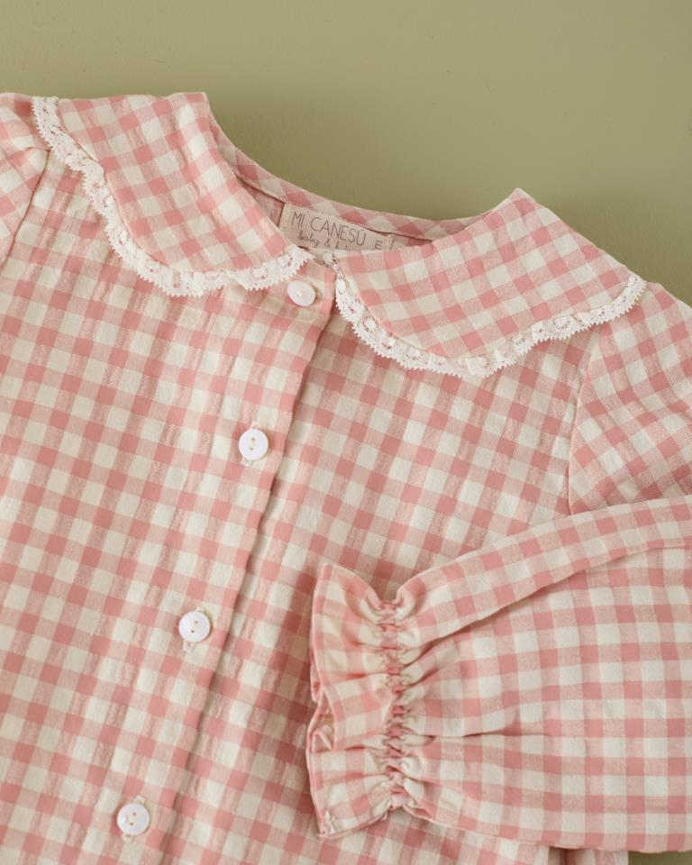 MC CAMISA PETALOS VICHY COLORETE