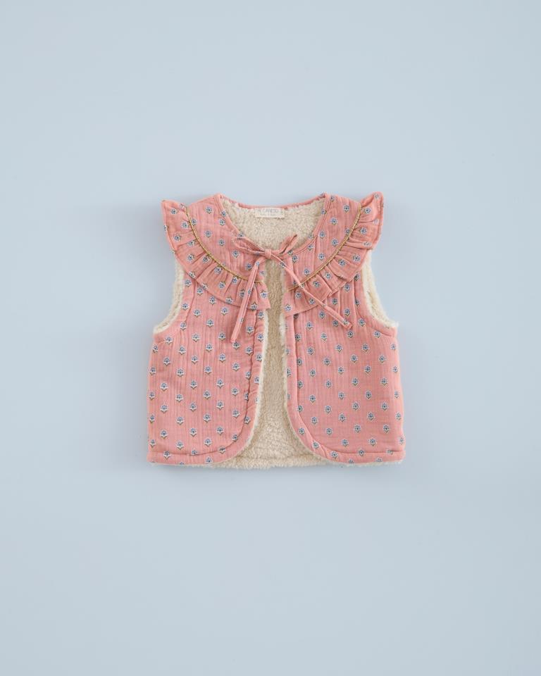 MC CHALECO GASA FLORECITA GEOMETRICA